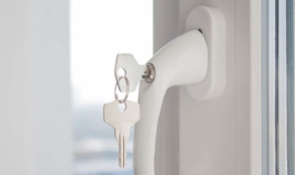 Secure uPVC window with lock