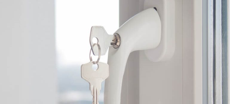 Secure uPVC window with lock