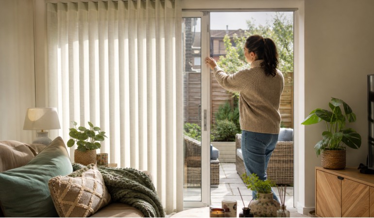 A guide to choosing the right blinds for patio doors